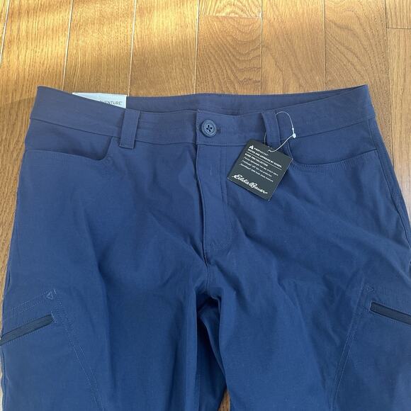 Eddie Bauer First Ascent Navy Blue Guide Pant Size Petite 10 NWT Hiking Outdoor - Picture 3 of 12